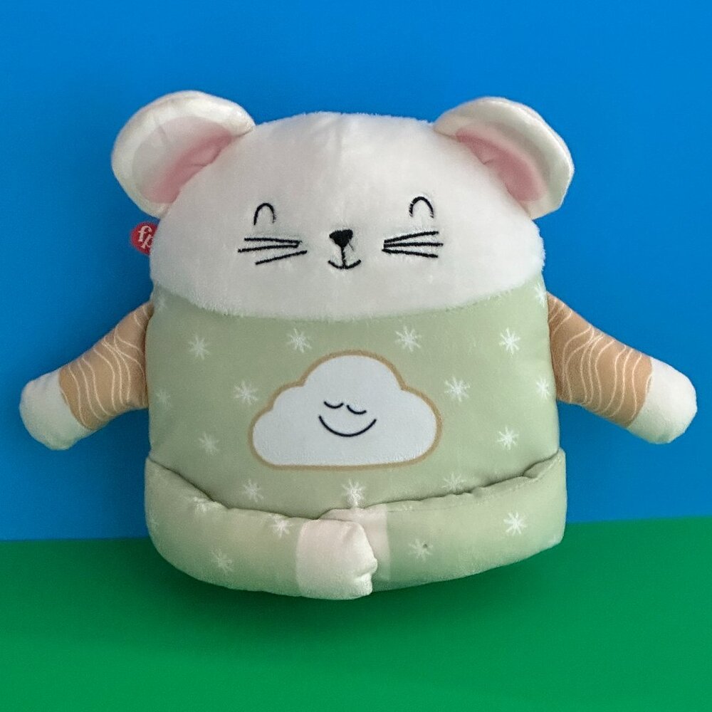 Fisher-Price Meditation Mouse - Sound Machine Plush Toy w/ Light - GRV08